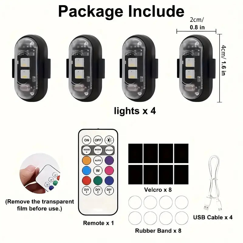 Luces Estroboscópicas RGB Universales